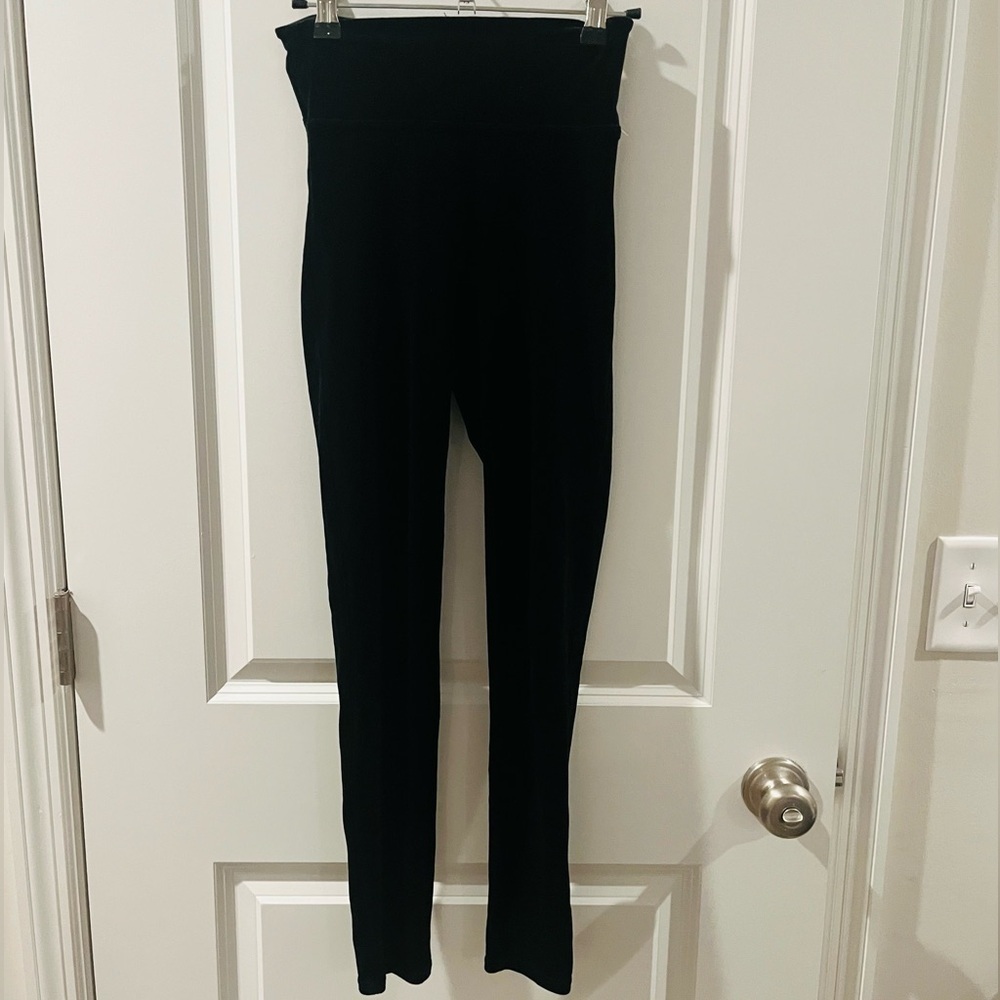 SPANX Black Velvet High-Rise Leggings-holiday party - Picture 5 of 10
